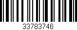 Código de barras (EAN, GTIN, SKU, ISBN): '33783746'