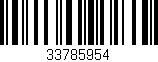 Código de barras (EAN, GTIN, SKU, ISBN): '33785954'