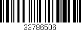 Código de barras (EAN, GTIN, SKU, ISBN): '33786506'
