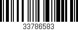 Código de barras (EAN, GTIN, SKU, ISBN): '33786583'