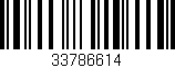 Código de barras (EAN, GTIN, SKU, ISBN): '33786614'