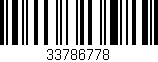 Código de barras (EAN, GTIN, SKU, ISBN): '33786778'