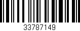 Código de barras (EAN, GTIN, SKU, ISBN): '33787149'