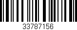 Código de barras (EAN, GTIN, SKU, ISBN): '33787156'