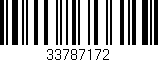 Código de barras (EAN, GTIN, SKU, ISBN): '33787172'