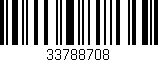 Código de barras (EAN, GTIN, SKU, ISBN): '33788708'