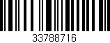 Código de barras (EAN, GTIN, SKU, ISBN): '33788716'