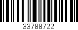 Código de barras (EAN, GTIN, SKU, ISBN): '33788722'