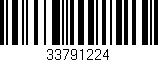 Código de barras (EAN, GTIN, SKU, ISBN): '33791224'
