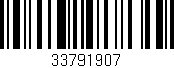 Código de barras (EAN, GTIN, SKU, ISBN): '33791907'