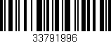 Código de barras (EAN, GTIN, SKU, ISBN): '33791996'