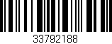 Código de barras (EAN, GTIN, SKU, ISBN): '33792188'