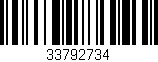 Código de barras (EAN, GTIN, SKU, ISBN): '33792734'