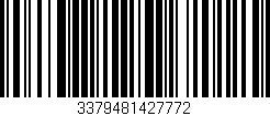 Código de barras (EAN, GTIN, SKU, ISBN): '3379481427772'