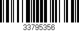 Código de barras (EAN, GTIN, SKU, ISBN): '33795356'