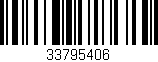 Código de barras (EAN, GTIN, SKU, ISBN): '33795406'