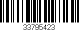 Código de barras (EAN, GTIN, SKU, ISBN): '33795423'