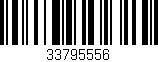 Código de barras (EAN, GTIN, SKU, ISBN): '33795556'