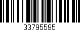 Código de barras (EAN, GTIN, SKU, ISBN): '33795595'