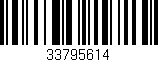 Código de barras (EAN, GTIN, SKU, ISBN): '33795614'