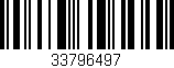 Código de barras (EAN, GTIN, SKU, ISBN): '33796497'