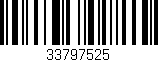 Código de barras (EAN, GTIN, SKU, ISBN): '33797525'