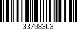 Código de barras (EAN, GTIN, SKU, ISBN): '33798303'