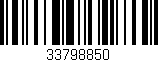 Código de barras (EAN, GTIN, SKU, ISBN): '33798850'