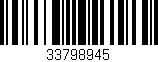 Código de barras (EAN, GTIN, SKU, ISBN): '33798945'