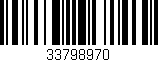 Código de barras (EAN, GTIN, SKU, ISBN): '33798970'