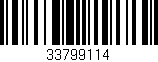 Código de barras (EAN, GTIN, SKU, ISBN): '33799114'