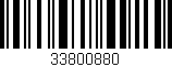 Código de barras (EAN, GTIN, SKU, ISBN): '33800880'