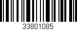 Código de barras (EAN, GTIN, SKU, ISBN): '33801085'