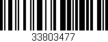 Código de barras (EAN, GTIN, SKU, ISBN): '33803477'