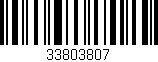 Código de barras (EAN, GTIN, SKU, ISBN): '33803807'