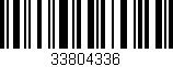 Código de barras (EAN, GTIN, SKU, ISBN): '33804336'