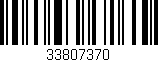 Código de barras (EAN, GTIN, SKU, ISBN): '33807370'