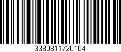 Código de barras (EAN, GTIN, SKU, ISBN): '3380811720104'