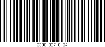 Código de barras (EAN, GTIN, SKU, ISBN): '3380_827_0_34'