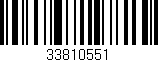 Código de barras (EAN, GTIN, SKU, ISBN): '33810551'