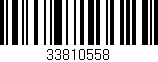 Código de barras (EAN, GTIN, SKU, ISBN): '33810558'