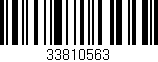 Código de barras (EAN, GTIN, SKU, ISBN): '33810563'