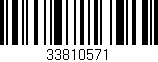 Código de barras (EAN, GTIN, SKU, ISBN): '33810571'