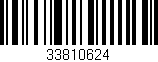 Código de barras (EAN, GTIN, SKU, ISBN): '33810624'