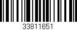 Código de barras (EAN, GTIN, SKU, ISBN): '33811651'