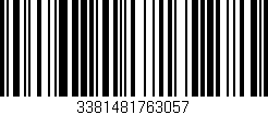 Código de barras (EAN, GTIN, SKU, ISBN): '3381481763057'
