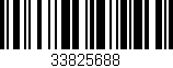Código de barras (EAN, GTIN, SKU, ISBN): '33825688'