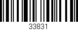 Código de barras (EAN, GTIN, SKU, ISBN): '33831'