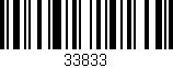 Código de barras (EAN, GTIN, SKU, ISBN): '33833'