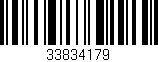 Código de barras (EAN, GTIN, SKU, ISBN): '33834179'